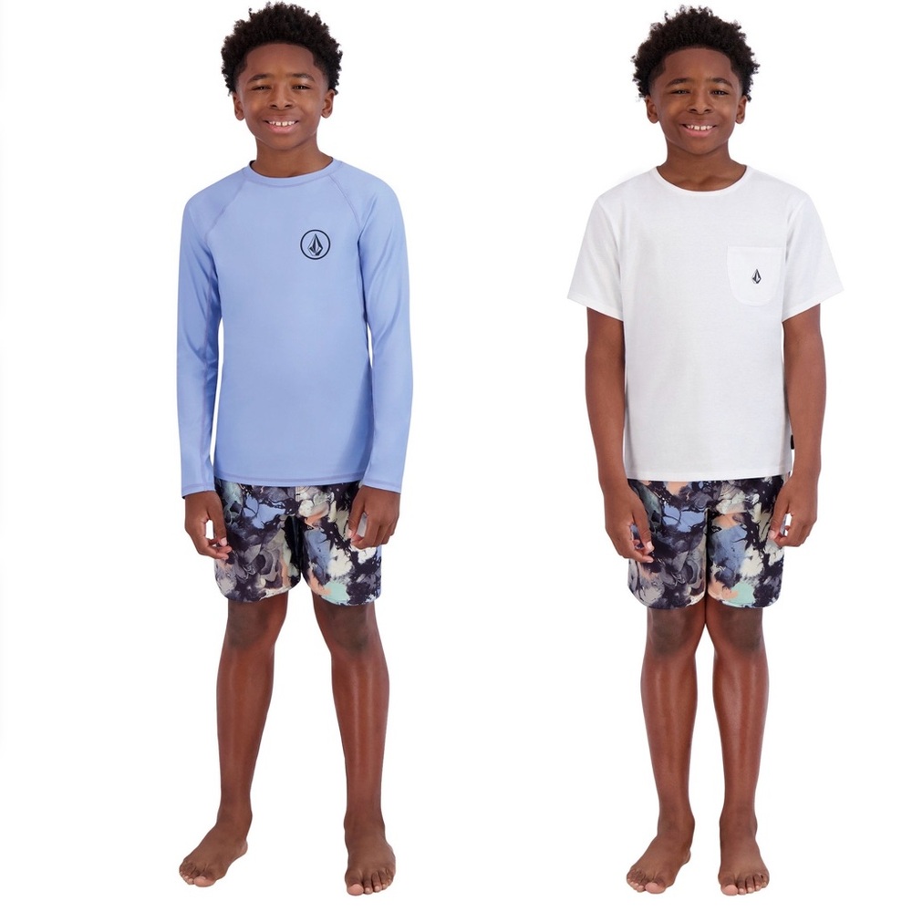 Volcom Kids Light Blue  3-Piece Swimwear Set